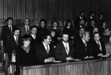 Karolinum 1984 - předávání diplomů kandidátům věd