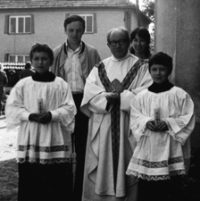 První sv. přijímání Ondřeje a Martina, Petrovice u Blanska, 1980