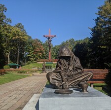 Hungry and Thirsty,  Cross in the woods  MI