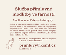Služba přímluvné modlitby mobil