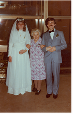 1984, svatba, s babickou